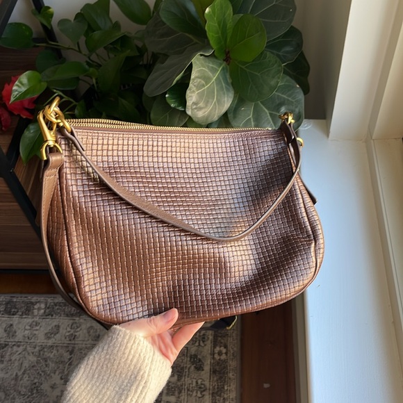 Fossil Jolie Leather Espresso One Size Crossbody Bag - Picture 3 of 6